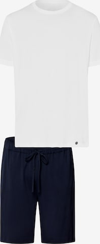 Hanro Pyjama kurz 'Night & Day' in Weiß: Vorderseite
