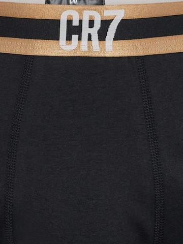 CR7 - Calzoncillo boxer 'Boxers CR7 UNDERWEAR Homem em Algodão Orgânico PACK de 3 unidades, sortidos, Elástico CR7 em dourado' en negro