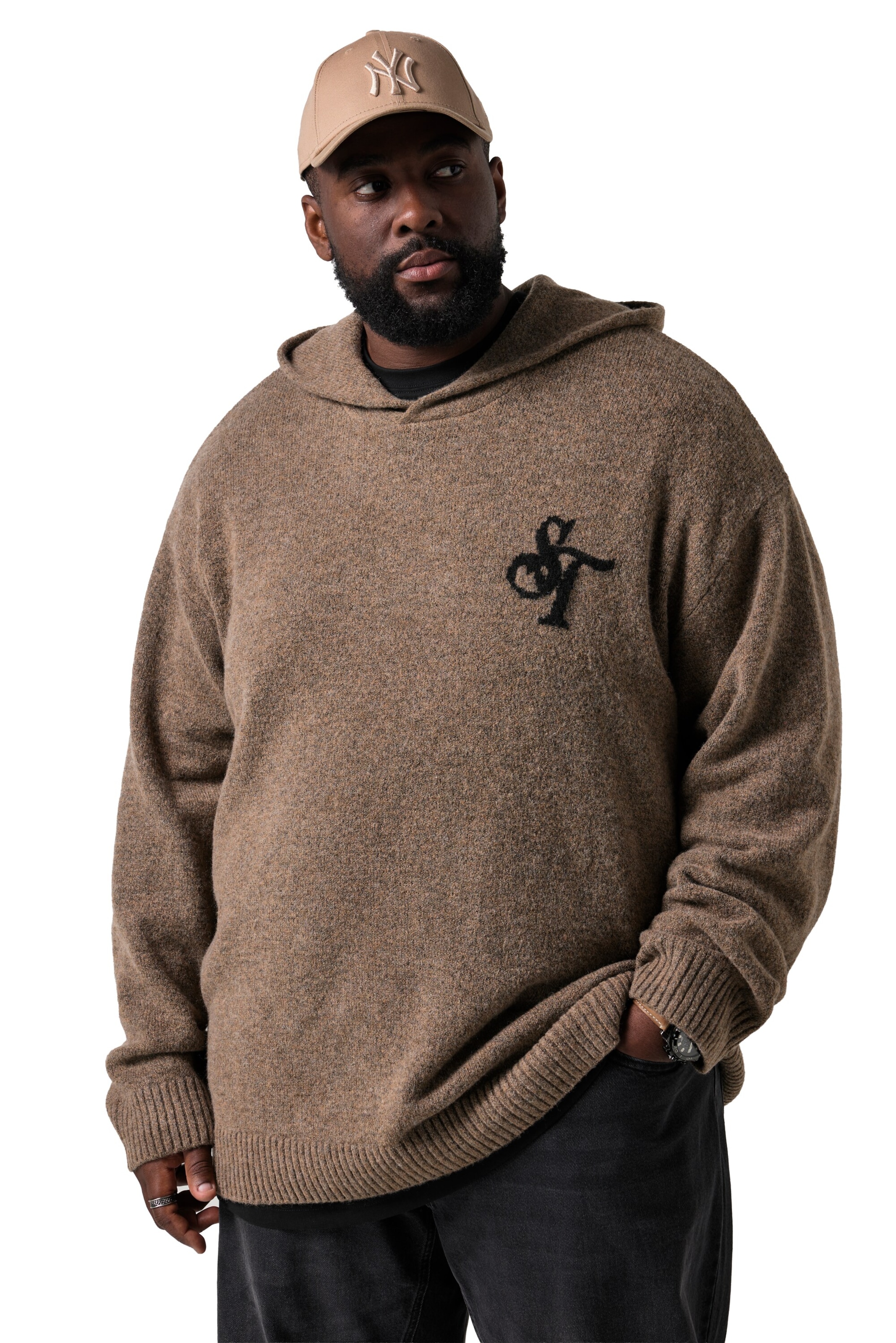 STHUGE Pullover in Braun: Vorderseite