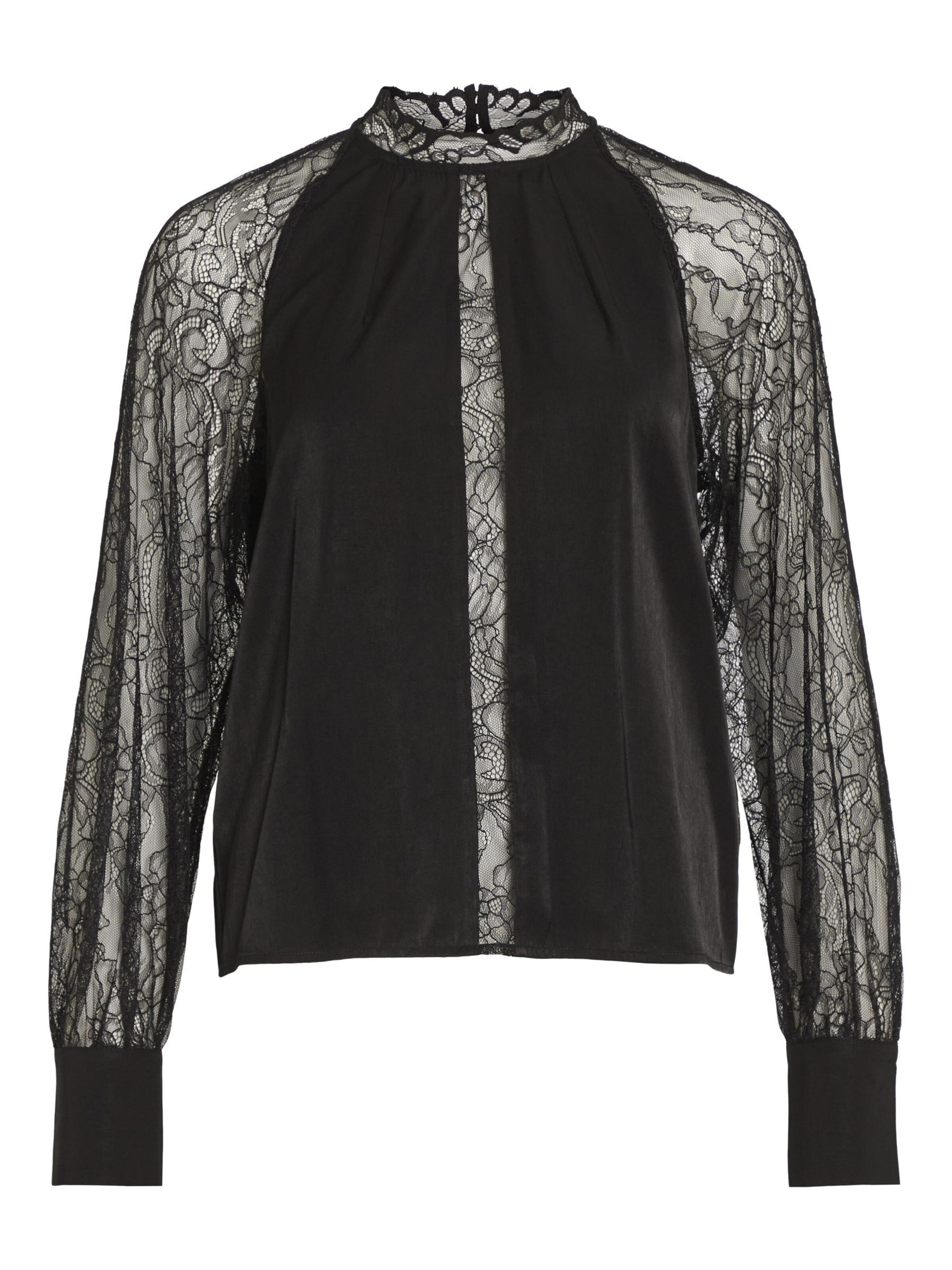 VILA - Blusa en negro: frente
