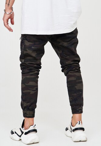 behype Regular Cargo Pants 'B-KOZ' in Brown