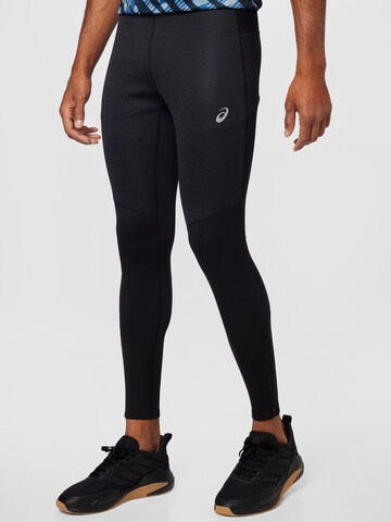 ASICS Skinny Sportbroek in Zwart: voorkant