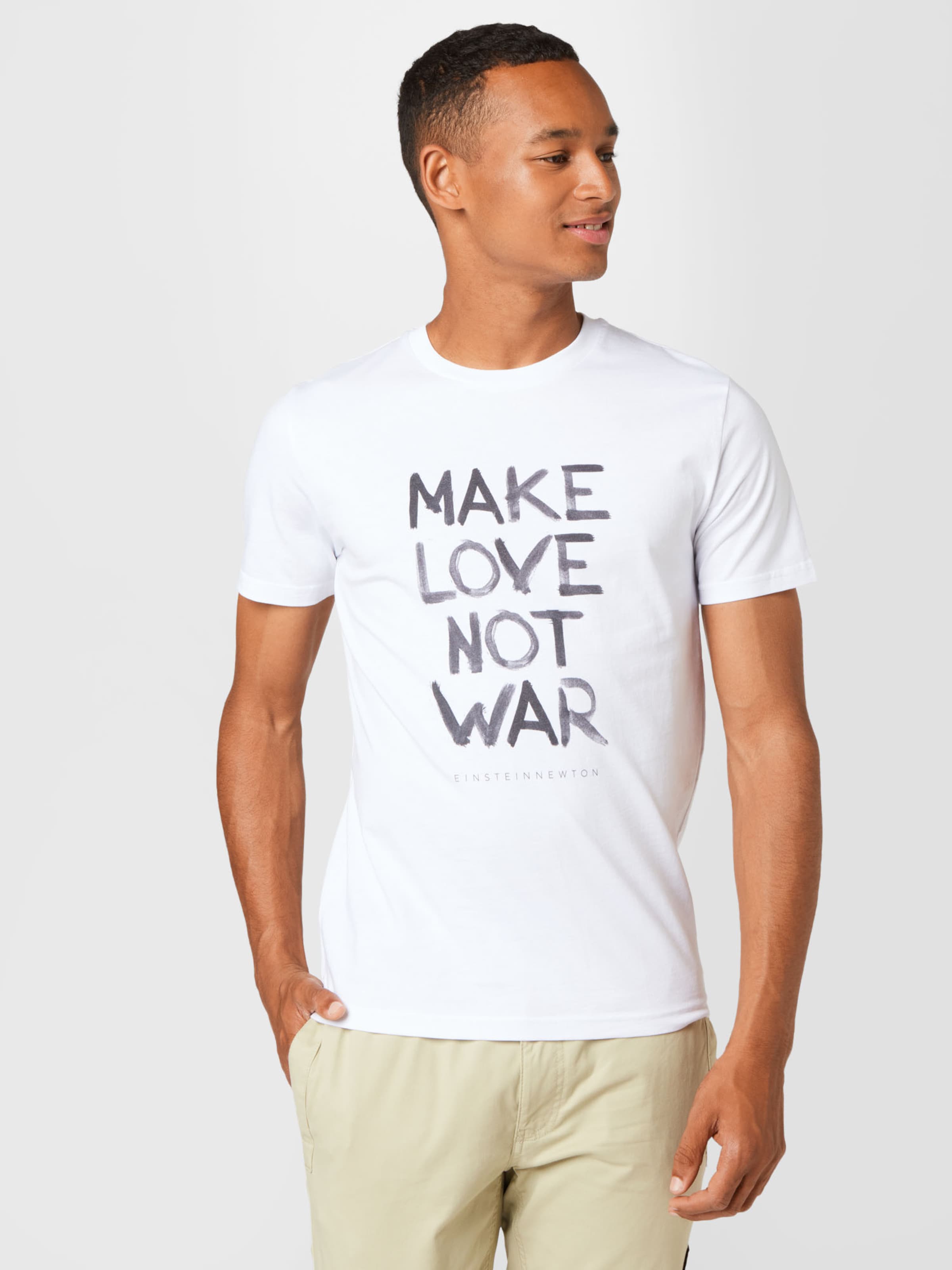 Männer Shirts EINSTEIN & NEWTON T-Shirt 'No War' in Weiß - AF19484 Männer Shirts EINSTEIN & NEWTON T-Shirt 'No War' in Weiß - AF19484