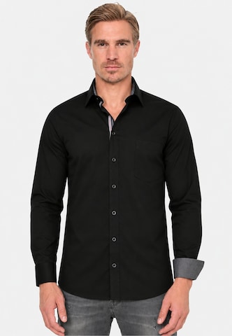 Chemise Rusty Neal en noir : devant