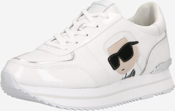 Karl Lagerfeld Låg sneaker 'VELOCITA II' i vit: framsida