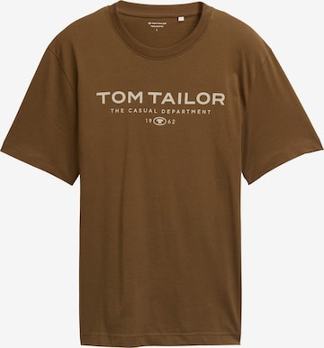 TOM TAILOR T-Shirt in Braun: Vorderseite