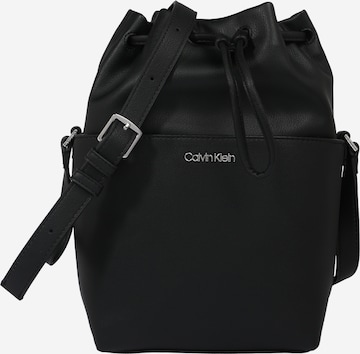 Calvin Klein Чанта тип „торба“ в черно: отпред