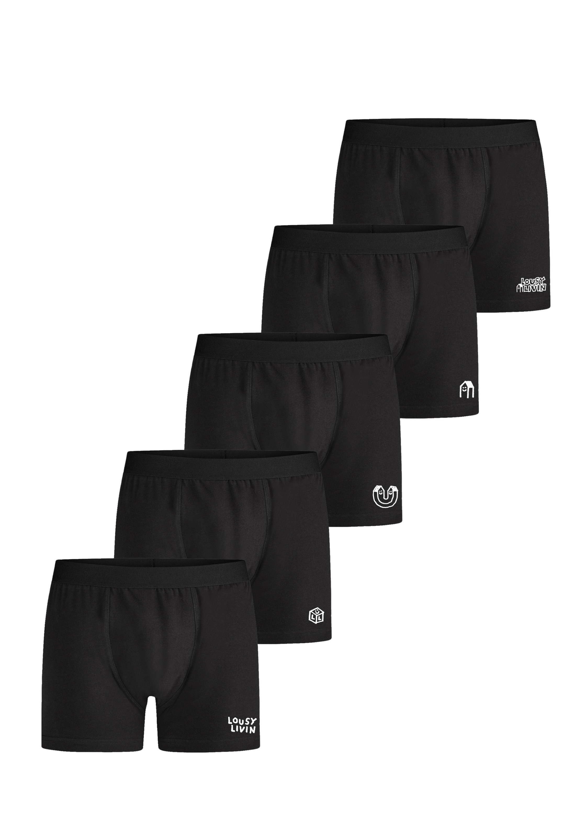 Lousy Livin Boxer shorts in Black: front