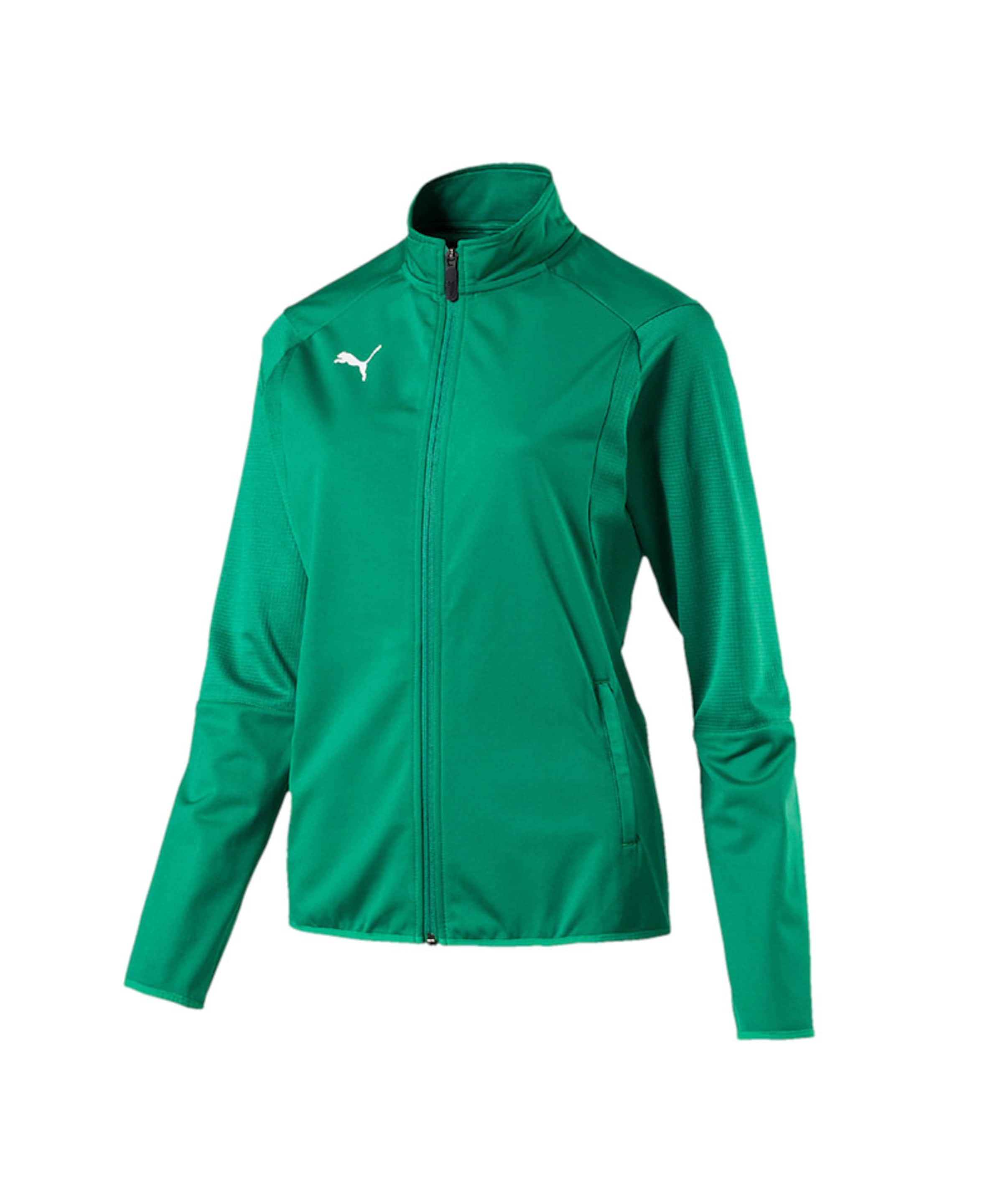 PUMA Sportjacke 'Liga' in grün / weiß, Produktansicht