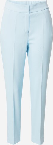 s.Oliver BLACK LABEL Slim fit Trousers with creases in Blue: front