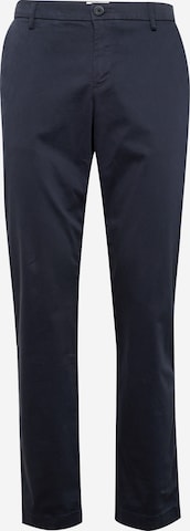 Regular Pantalon chino 'Olav' Bruun & Stengade en bleu : devant