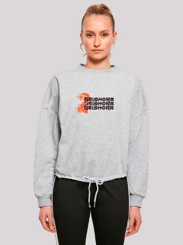 F4NT4STIC Sweatshirt 'Geishora Japan Streetstyle' in Grijs