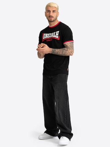 LONSDALE - Camisa 'Gaydon' em preto