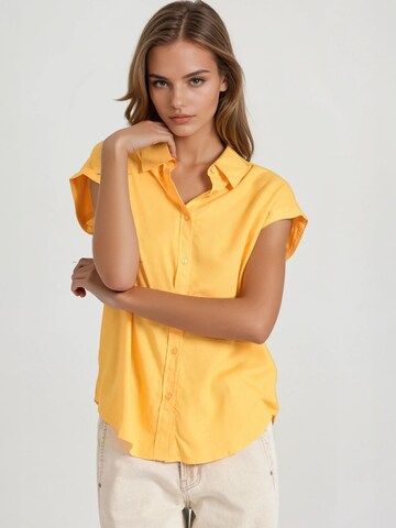 Funky Buddha Bluse in Gelb: Vorderseite