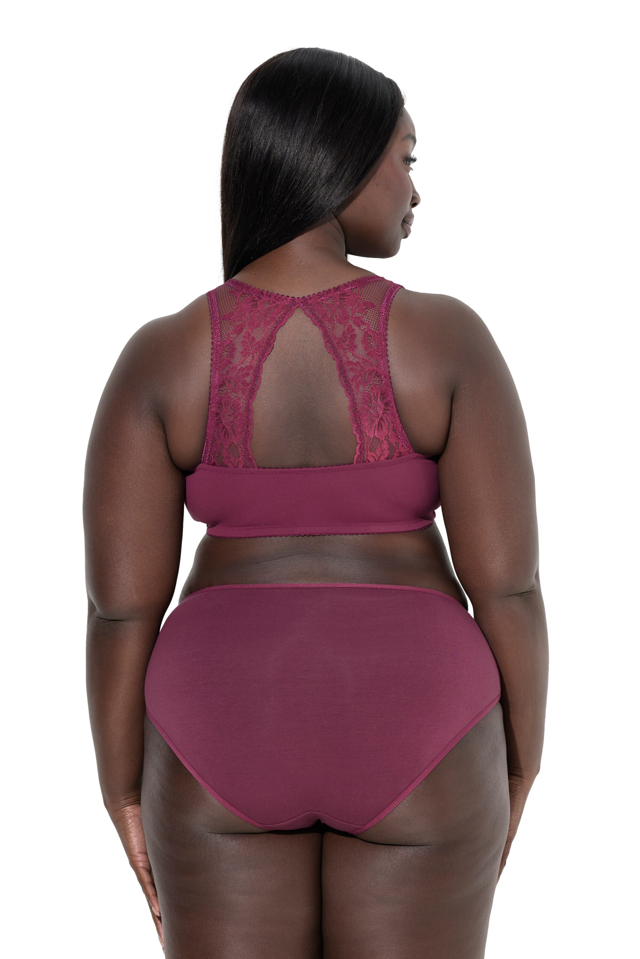 Ulla Popken Bustier BH in Lila