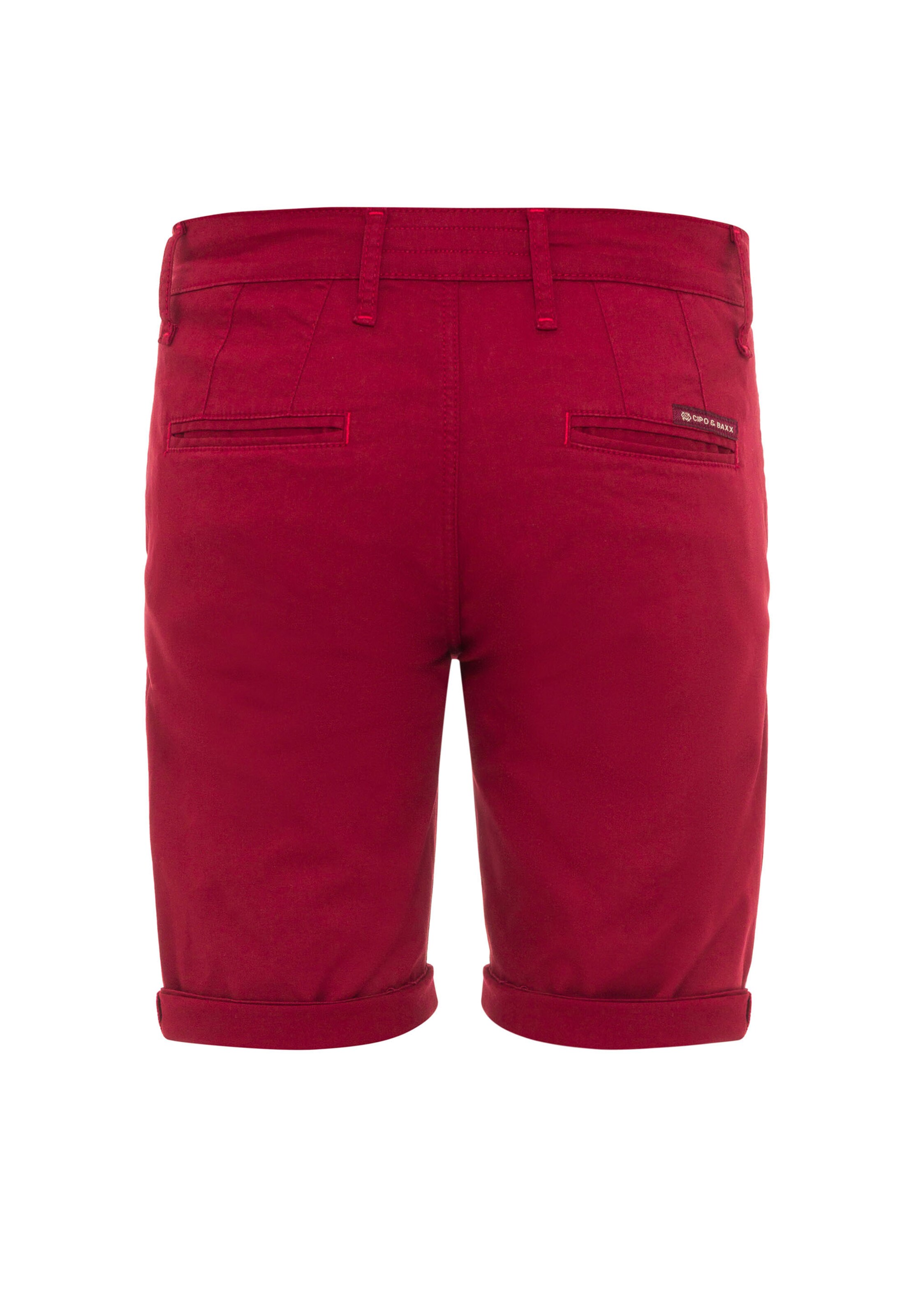 CIPO & BAXX Regular Broek in Rood