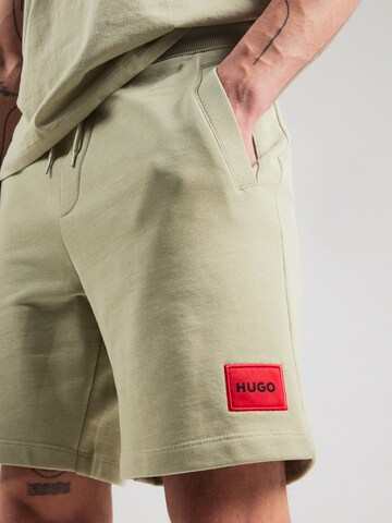 Regular Pantalon 'Diz' HUGO en vert