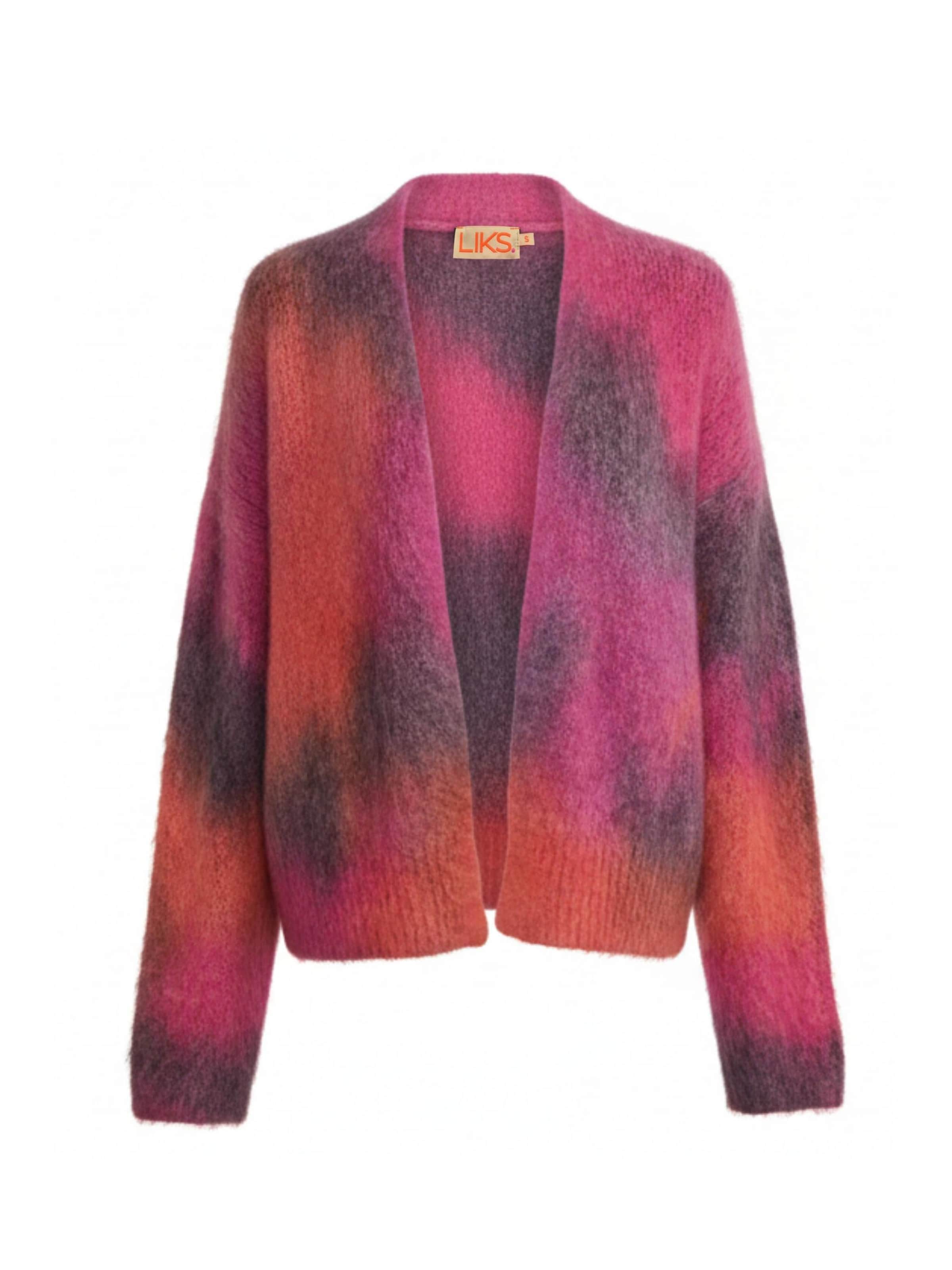 LIKS. Munich Knit Cardigan 'Autumn' in Mixed colors: front