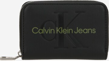 Calvin Klein Jeans Portmonetka w kolorze czarny: przód