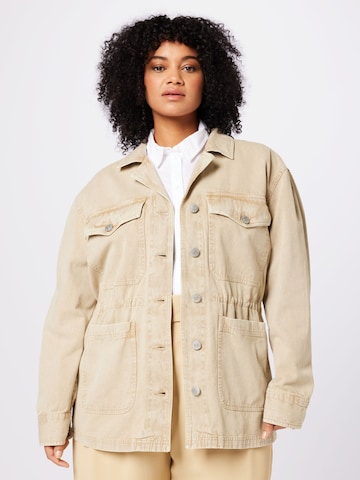 River Island Plus Övergångsjacka i beige: framsida