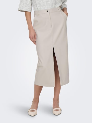 ONLY Rok 'HEIDI' in Beige: voorkant