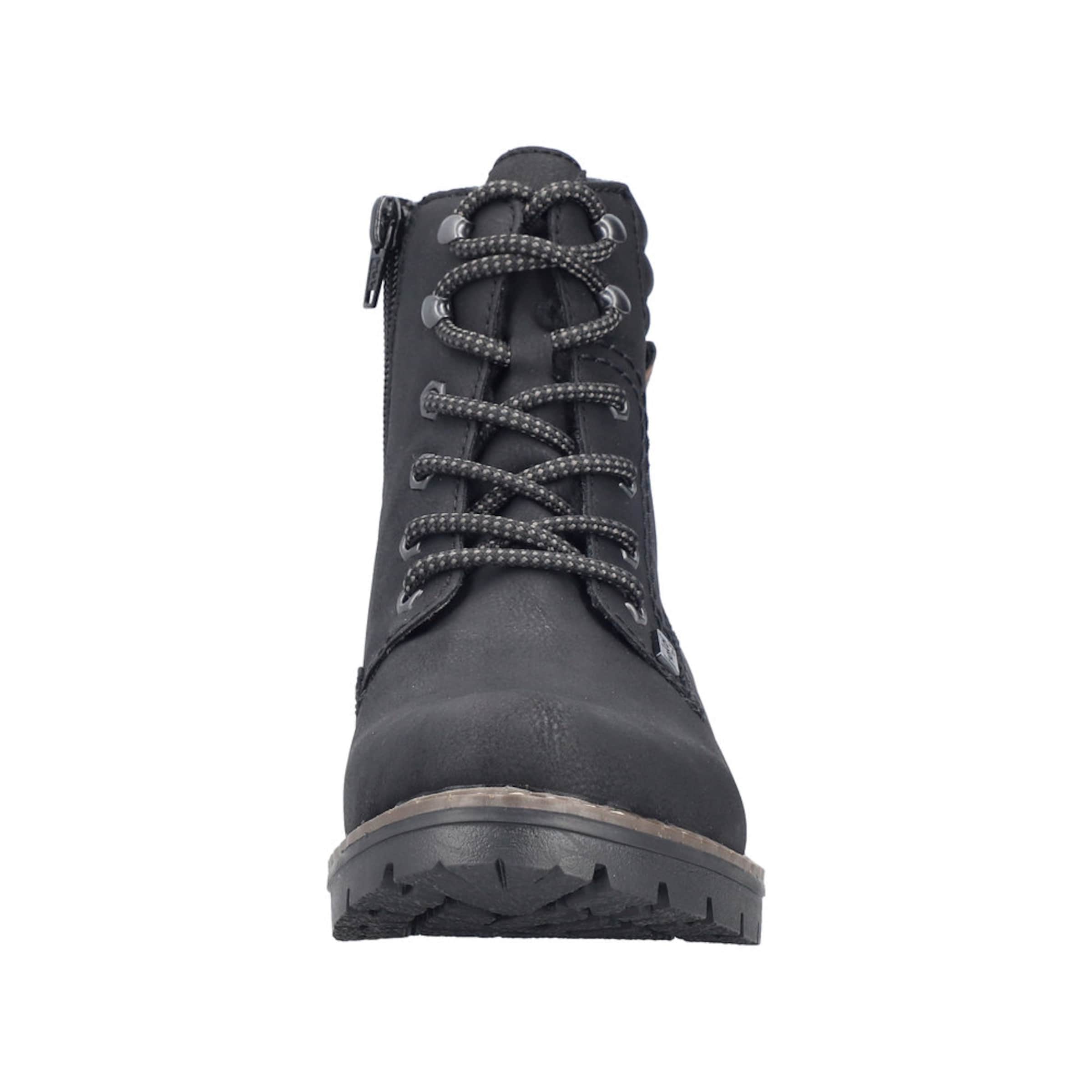 Rieker Schnürstiefelette in Schwarz