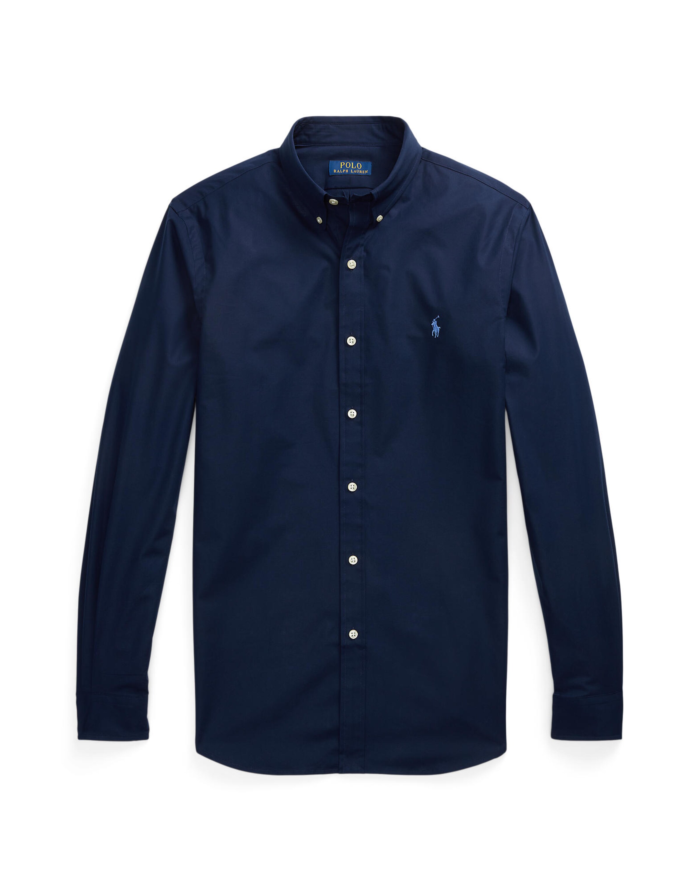 Polo Ralph Lauren Слим Деловая рубашка в Синий: спереди