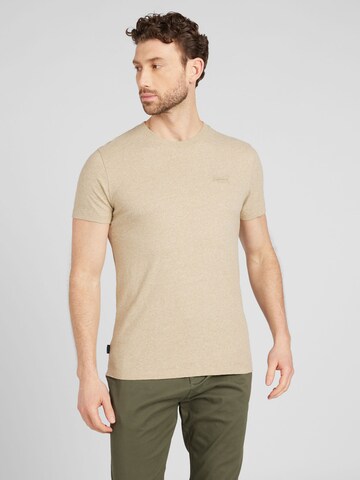 Superdry Футболка 'Essential' в Коричневый: спереди