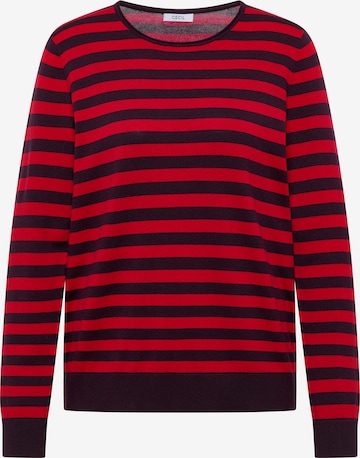 Pull-over CECIL en rouge : devant
