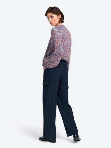 Wide leg Pantaloni cargo di Rich & Royal in blu