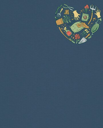 T-shirt 'Gartenliebe' Watapparel en bleu