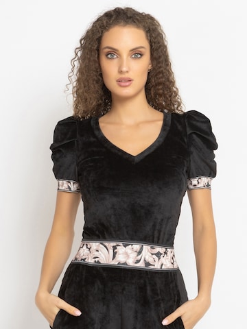 JIORO Blouse 'ESSENTIALS' in Zwart