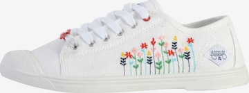 Chaussure de sport à lacets Le Temps Des Cerises en blanc : devant