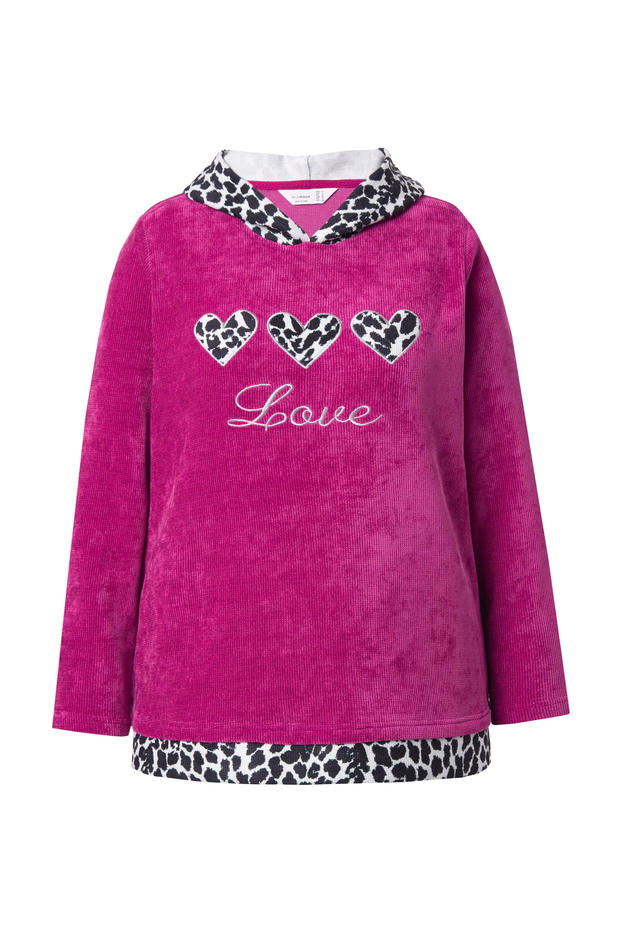 MIAMODA Sweatshirt in Lila: voorkant