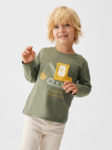 MANGO KIDS Shirt in Groen: voorkant