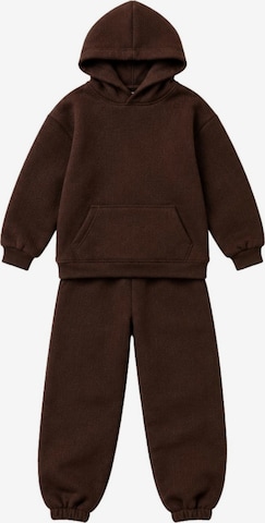 LOUIS LECLER Joggingpak 'Miray' in Bruin: voorkant
