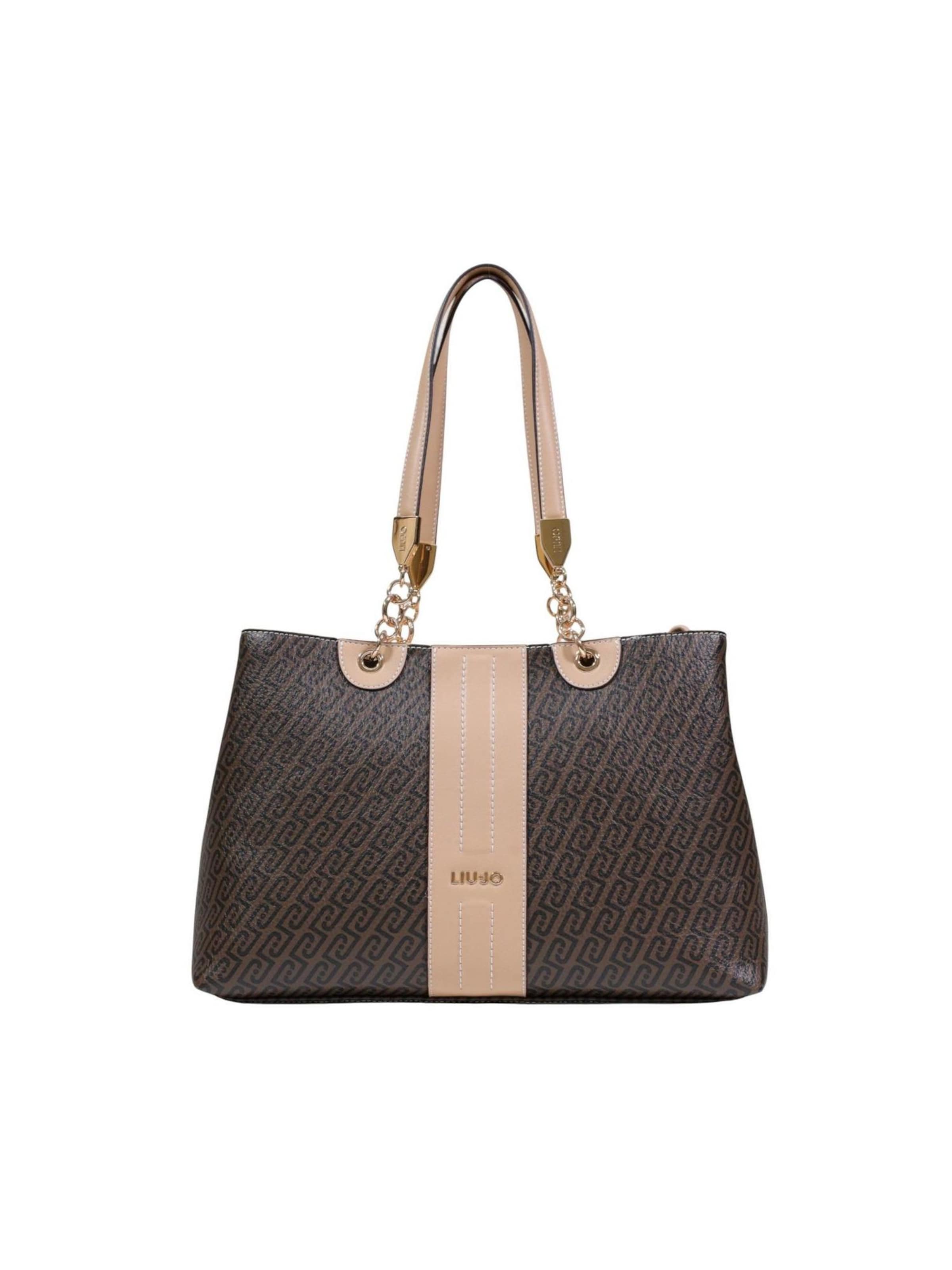 Borsa a spalla 'M TOTE AA6104 E1118' di Liu Jo in marrone: frontale