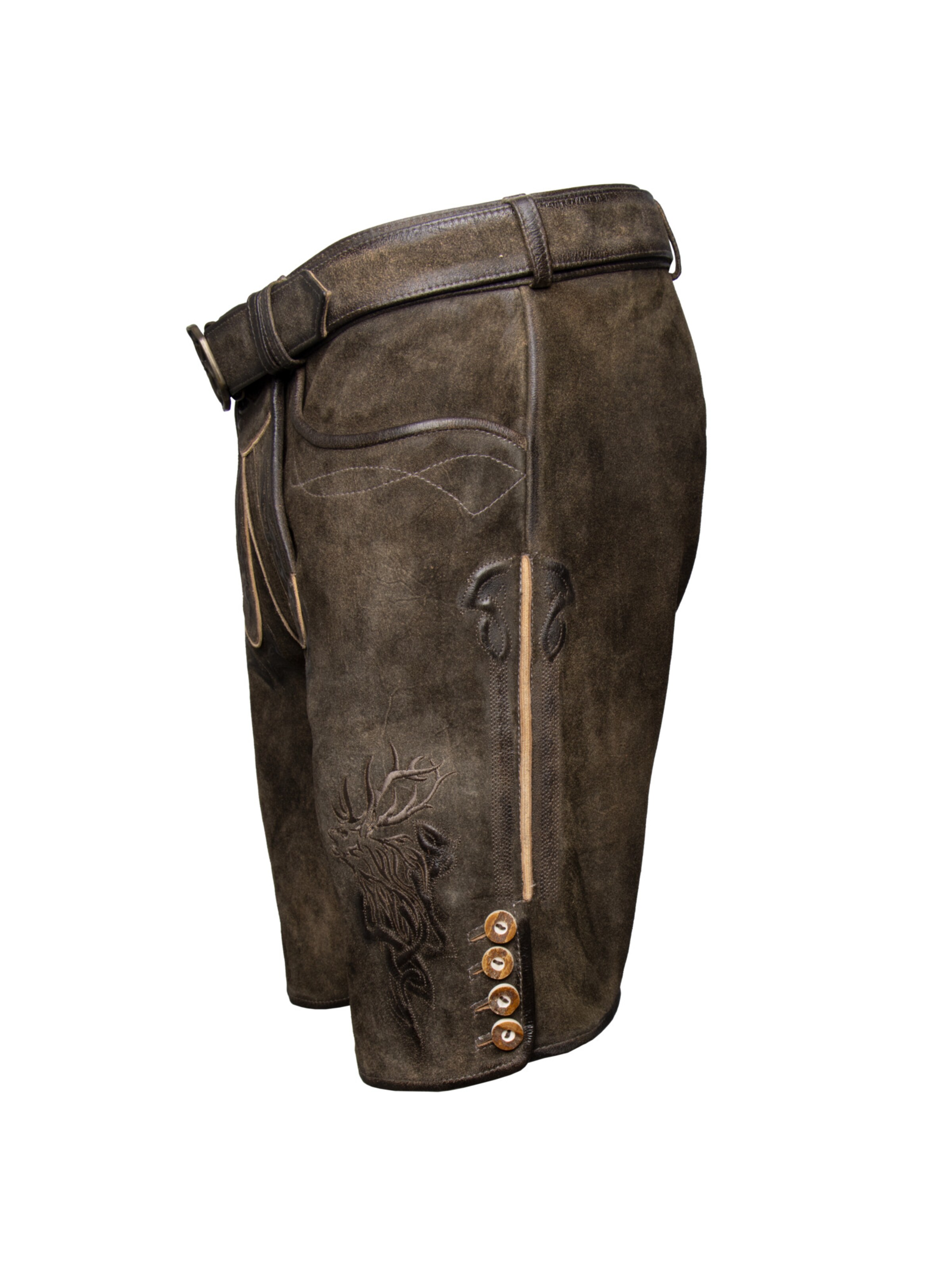 SPIETH & WENSKY - Regular Calças tradicionais 'Wayen' em castanho