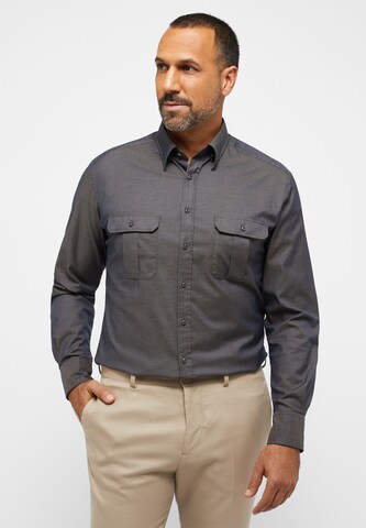 ETERNA Regular fit Business Shirt in Grey: front