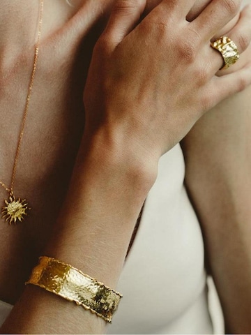 Braccialetto 'The Terra' di Les Reines in oro: frontale