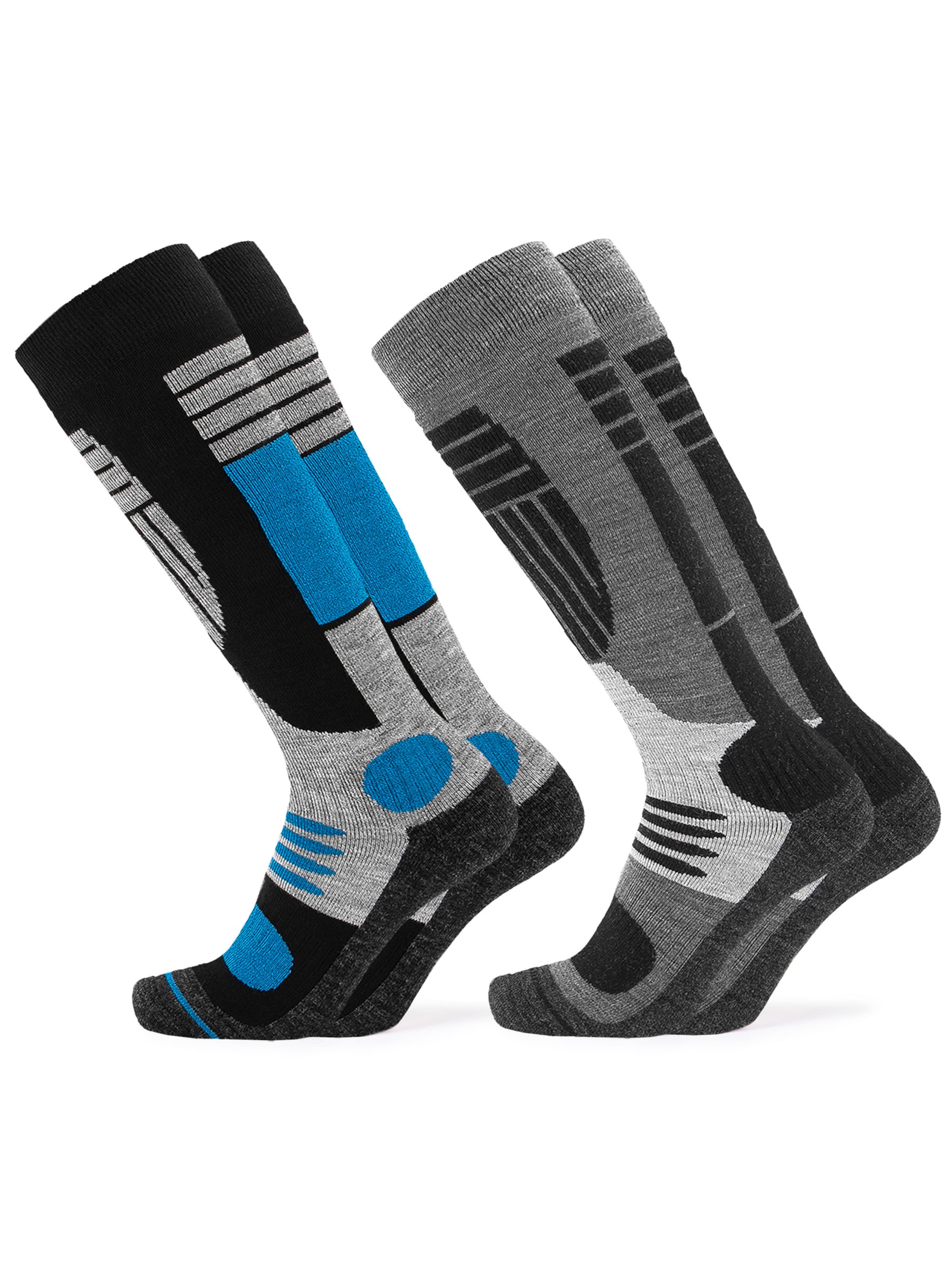 Occulto - Calcetines deportivos 'Ski Felix' en gris: frente