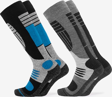 Occulto Sports socks 'Ski Felix' in Grey: front