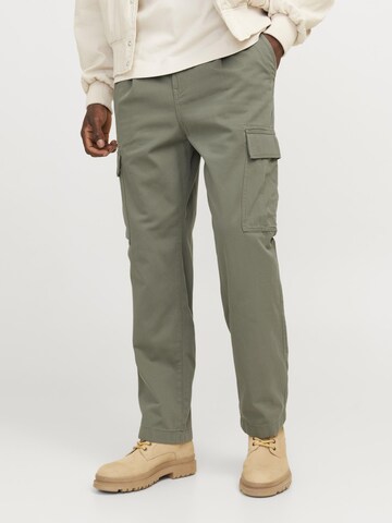 JACK & JONES Loosefit Cargobukser i grøn: forside