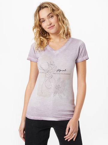 T-shirt 'Sonja' MARJO en violet : devant
