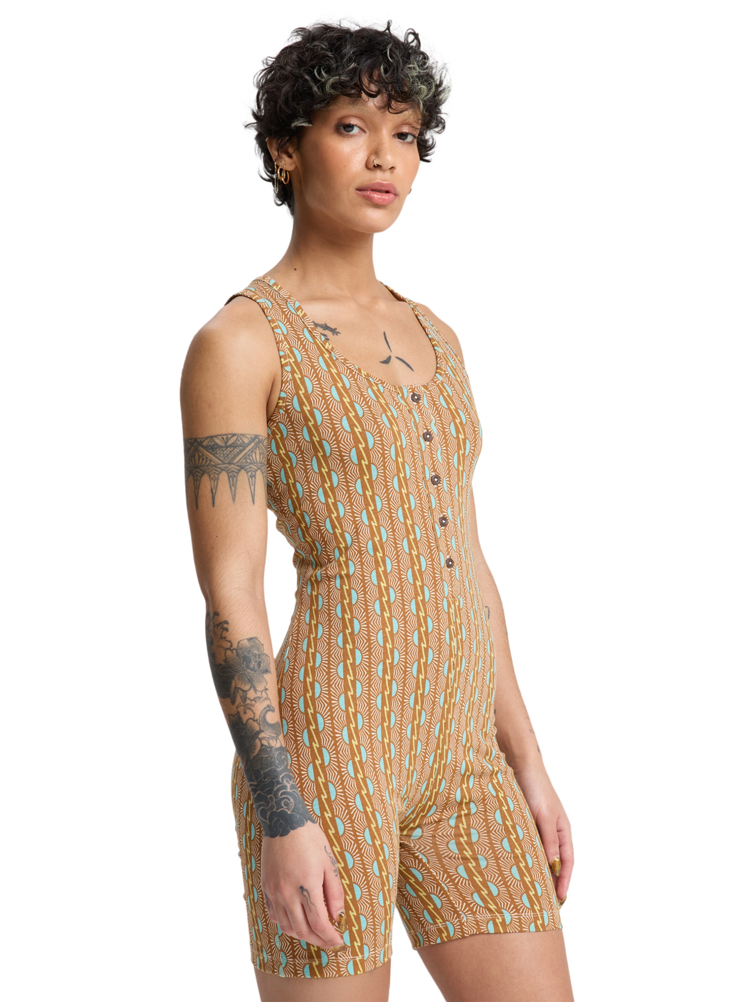 QUIKSILVER Jumpsuit 'Coolmore' in Brown