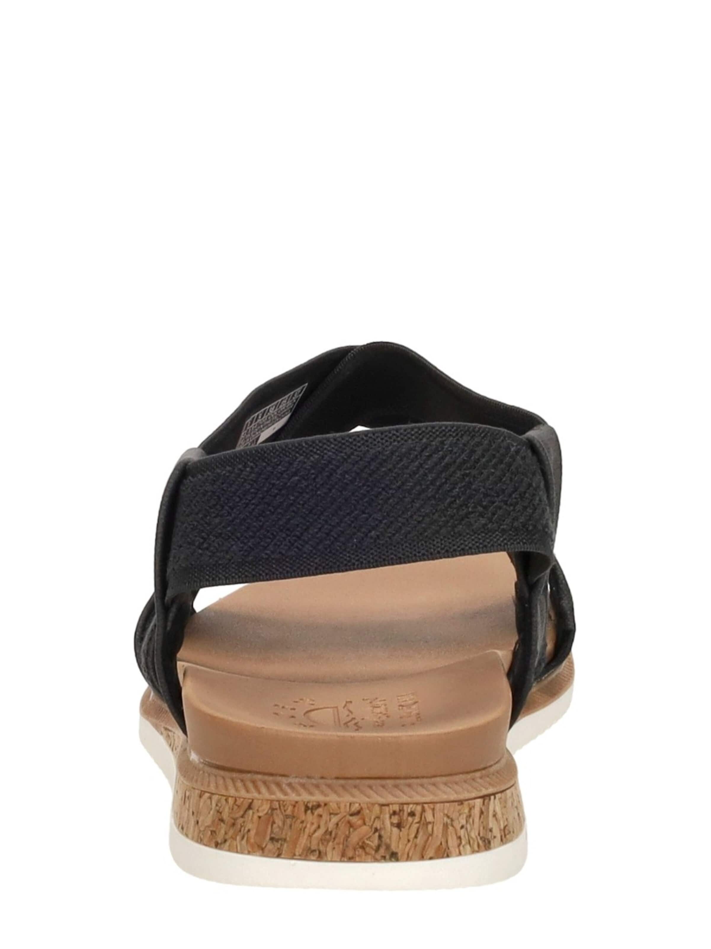 SKECHERS Sandaal 'Bobs Desert Kiss Low' in Zwart