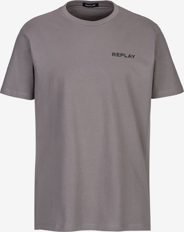 REPLAY Shirt 'Piece' in Grey: front