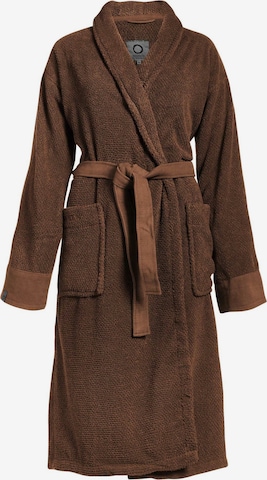 ESSENZA Long Bathrobe in Brown: front