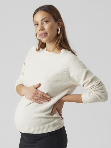 Pull-over 'VMMDoffy' Vero Moda Maternity en beige