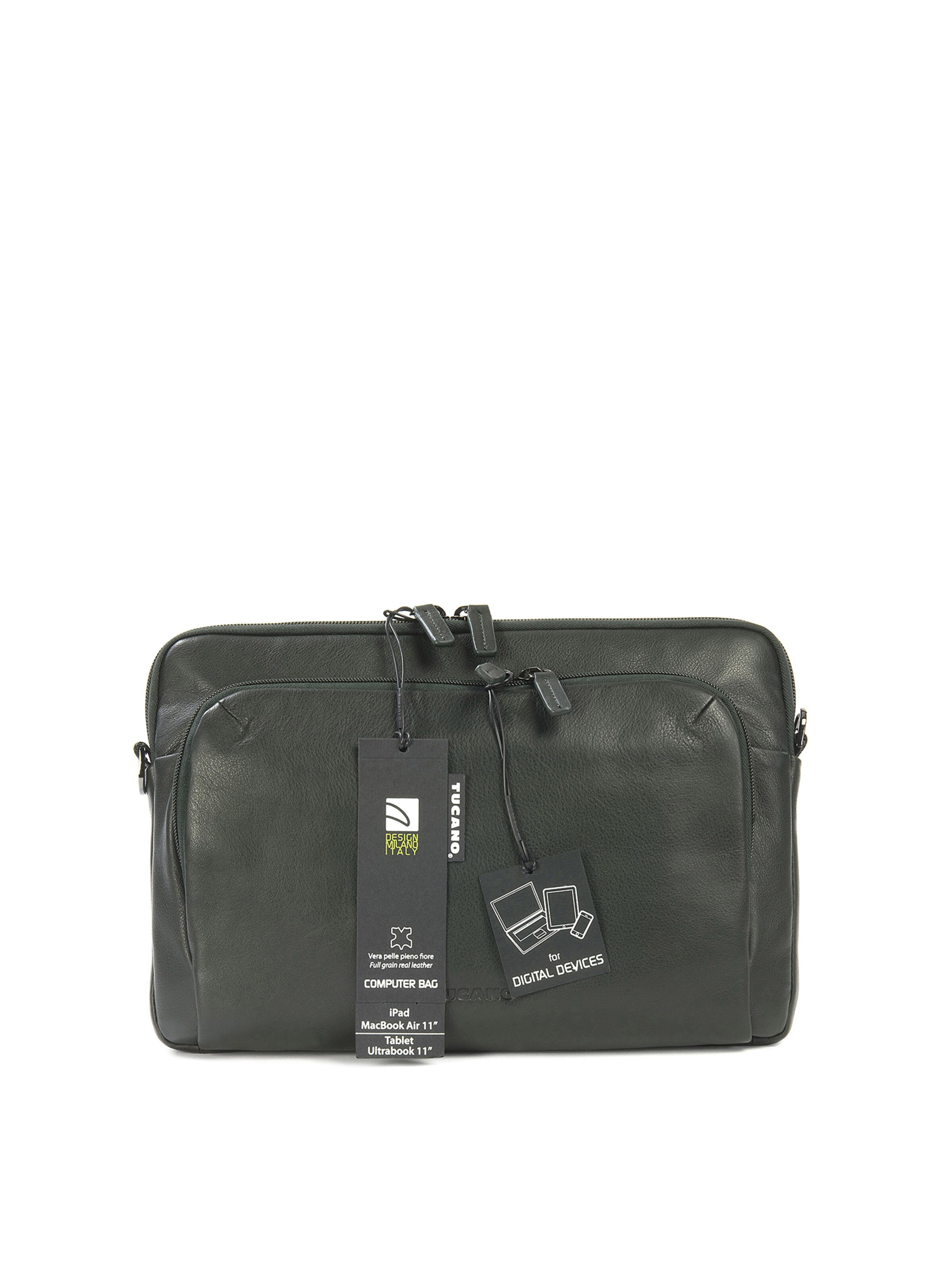 Borsa a tracolla di TUCANO in verde: frontale